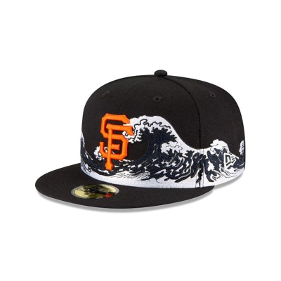 San Francisco Giants Gorra | New Era MLB Wave 59fifty Fitted Cap Mexico - Negros